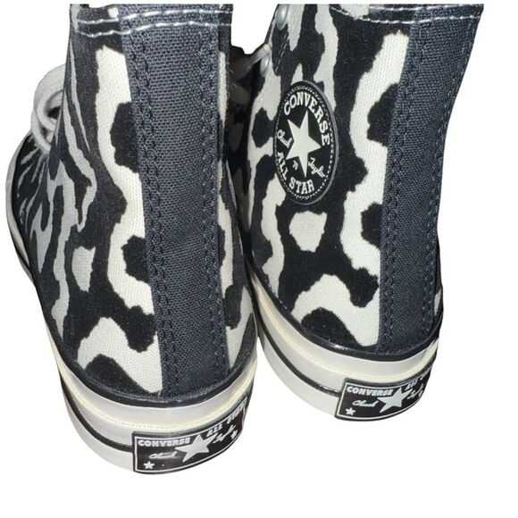 New Women CONVERSE Chuck 70 HI Leopard Remix Black A12350C Size 6 - Picture 4 of 7